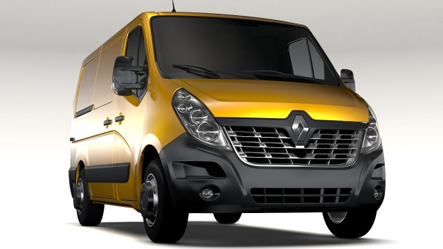 renault master l1h1 van 2017 3D मॉडल .c4d .max .obj .3ds .fbx .stl .blend 