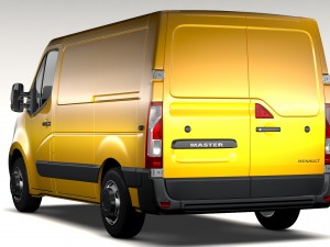 renault master l1h1 van 2017 3D मॉडल
