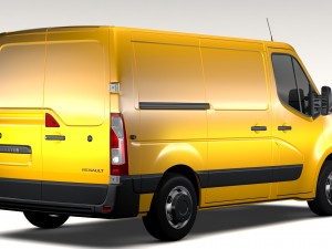 renault master l1h1 van 2017 3D मॉडल