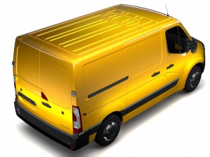 renault master l1h1 van 2017 3D मॉडल