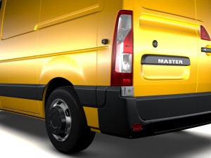 renault master l1h1 van 2017 3D मॉडल