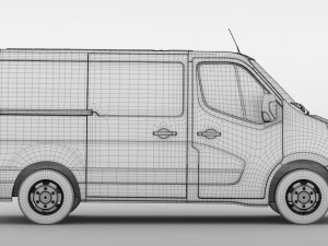 renault master l1h1 van 2017 3D मॉडल