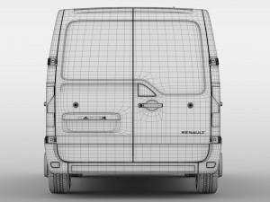 renault master l1h1 van 2017 3D मॉडल