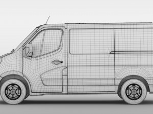 renault master l1h1 van 2017 3D मॉडल