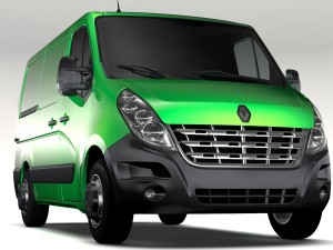 renault mater l1h1 van 2010 3D Model