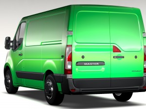 renault mater l1h1 van 2010 3D Model