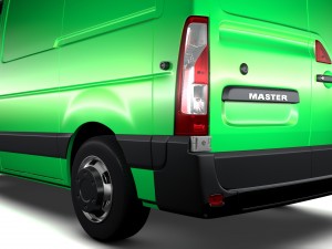 renault mater l1h1 van 2010 3D Model