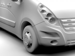 renault mater l1h1 van 2010 3D Model