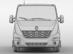 renault mater l1h1 van 2010 3D Model