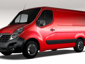 vauxhall movano l1h1 van 2016 3D Модель