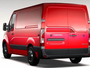 vauxhall movano l1h1 van 2016 3D Модель