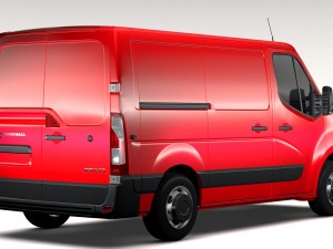 vauxhall movano l1h1 van 2016 3D Модель