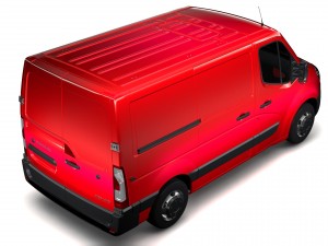 vauxhall movano l1h1 van 2016 3D Модель