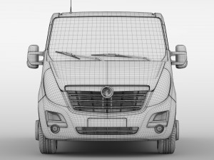 vauxhall movano l1h1 van 2016 3D Модель