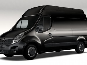 opel movano l2h3 van 2016 Modelo 3D