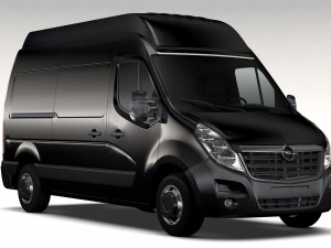 opel movano l2h3 van 2016 Modelo 3D