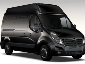 opel movano l2h3 van 2016 3D Model