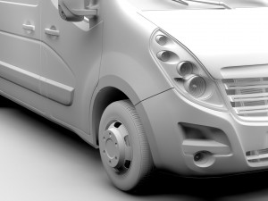 opel movano l2h3 van 2016 Modelo 3D
