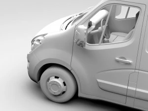 opel movano l2h3 van 2016 3D Model