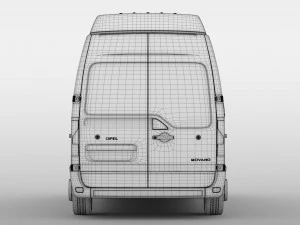 opel movano l2h3 van 2016 3D Model