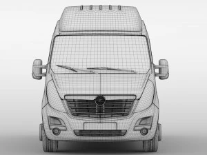 opel movano l2h3 van 2016 3D Model