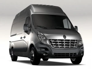 renault master l2h3 van 2010 Modelo 3D