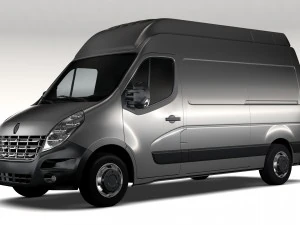 renault master l2h3 van 2010 3D Model