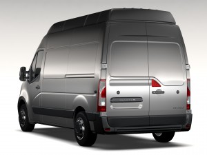 renault master l2h3 van 2010 Modèle 3D