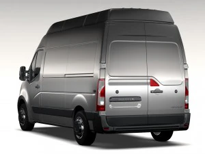 renault master l2h3 van 2010 3D Model