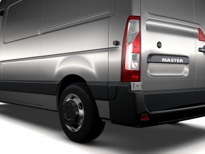 renault master l2h3 van 2010 Modèle 3D