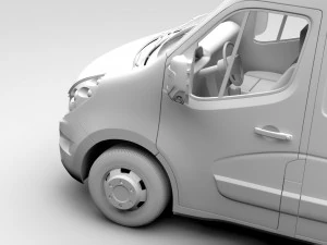 renault master l2h3 van 2010 3D Model