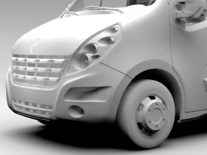 renault master l2h3 van 2010 3D Model