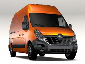 renault master l2h3 van 2017 3D मॉडल