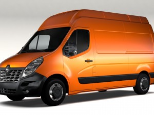 renault master l2h3 van 2017 Modelo 3D