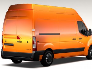 renault master l2h3 van 2017 Modelo 3D