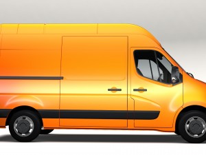 renault master l2h3 van 2017 Modelo 3D