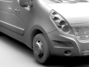 renault master l2h3 van 2017 Modelo 3D