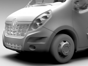 renault master l2h3 van 2017 Modelo 3D