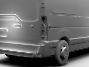 renault master l2h3 van 2017 Modelo 3D