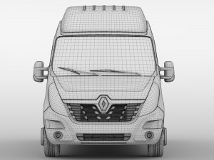renault master l2h3 van 2017 Modelo 3D