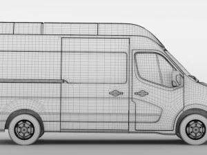 renault master l2h3 van 2017 3D Model