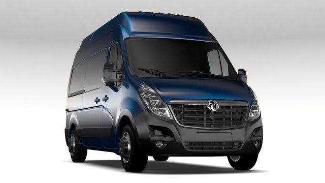 vauxhall movano l2h3 van 2016 3D Model .c4d .max .obj .3ds .fbx .stl .blend 