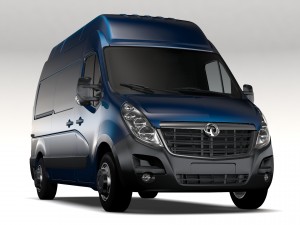 vauxhall movano l2h3 van 2016 3D Model