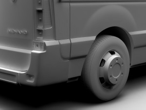 vauxhall movano l2h3 van 2016 3D Model