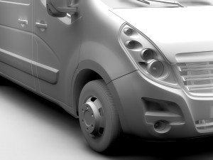 vauxhall movano l2h3 van 2016 3D Model