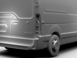vauxhall movano l2h3 van 2016 3D Model