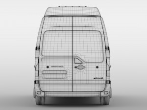vauxhall movano l2h3 van 2016 3D Model
