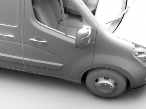 vauxhall movano l2h3 van 2016 3D Model