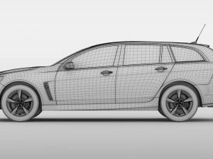 holden commodore sv6 sportwagon vf series ii 2016 3D Model