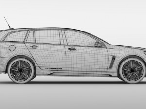 hsv clubsport r8 tourer gen f2 2016 Modelo 3D